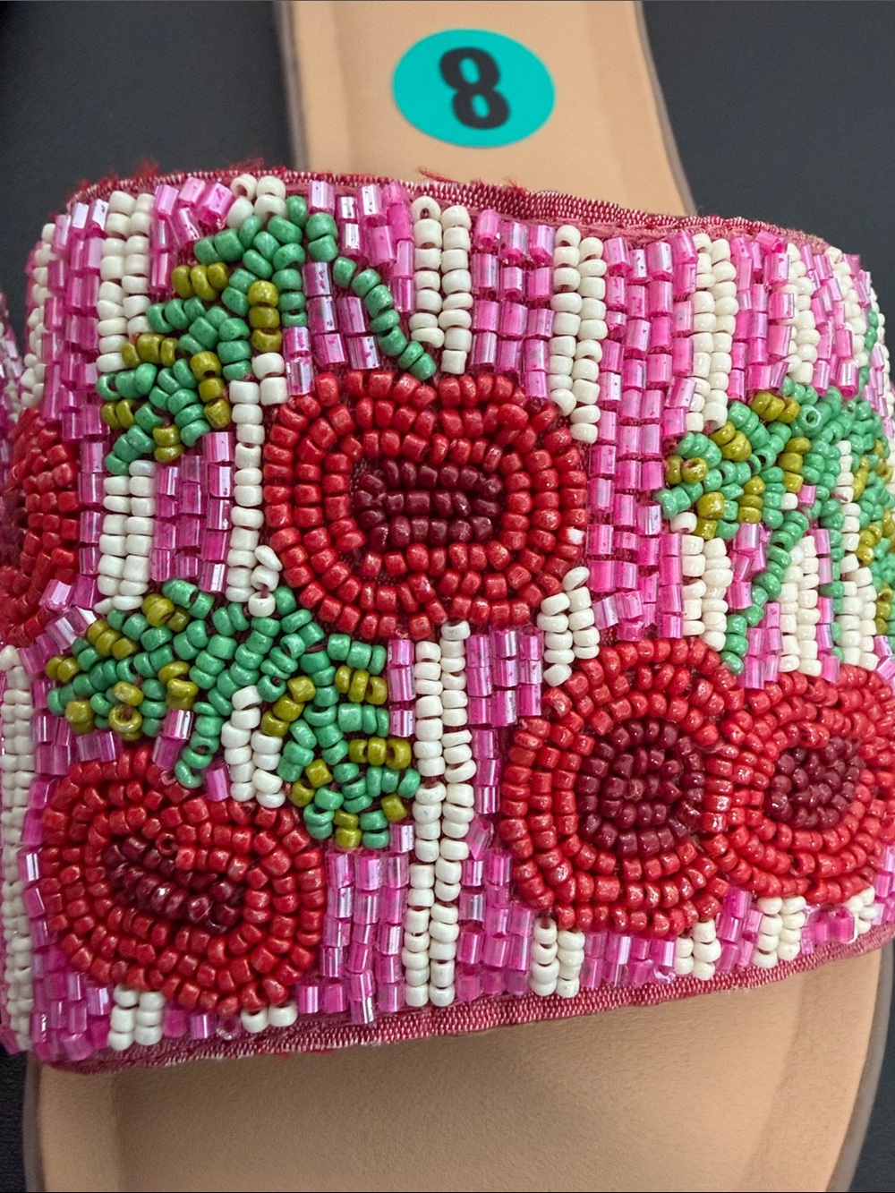 Haute Hippie | Cherry Beaded Slide Sandals 🍒 - Picture 6 of 8